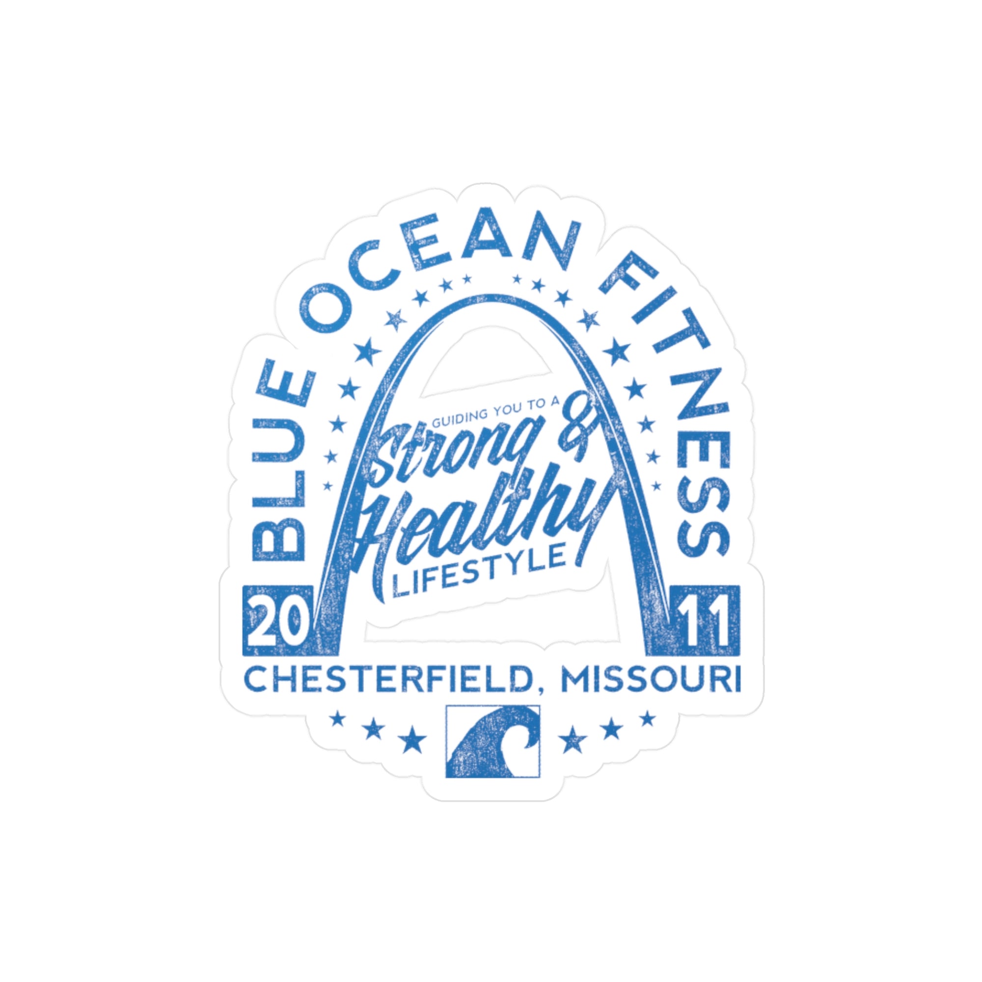 Blue Ocean Fitness Decal